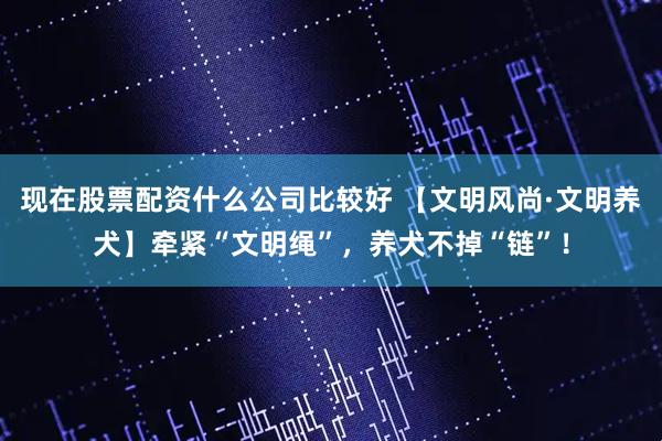 现在股票配资什么公司比较好 【文明风尚·文明养犬】牵紧“文明绳”，养犬不掉“链”！